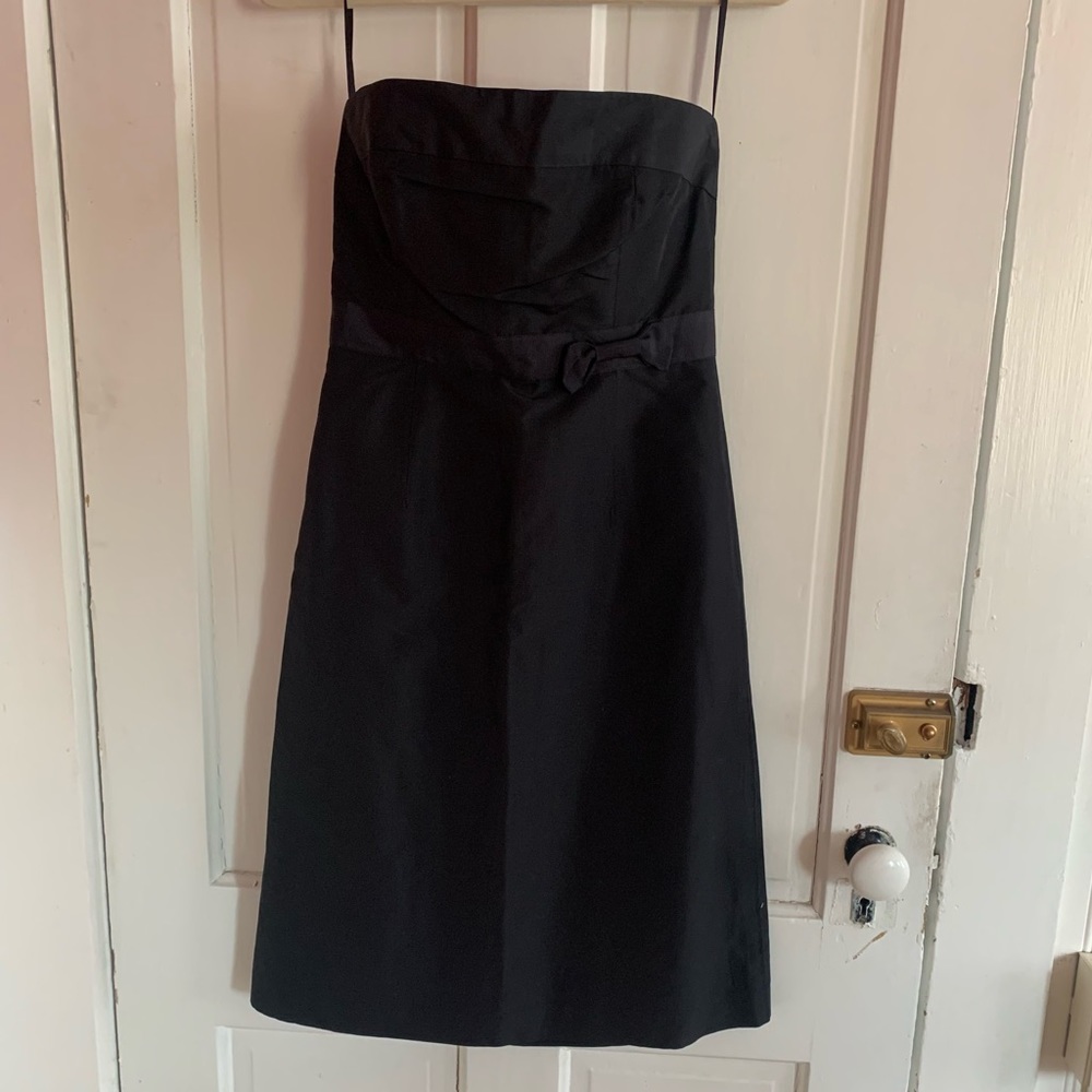 Strapless little black dress